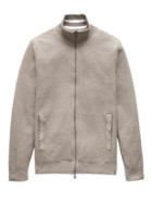 Banana Republic Mens Supima Cotton Sweater Jacket Light Khaki Size L