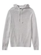 Banana Republic Mens Supima Cotton Waffle-knit Sweater Hoodie Silver Star Size Xl