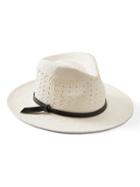 Banana Republic Womens Open Weave Panama Hat Bone Size L/xl