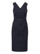 Banana Republic Womens Bi-stretch Double-v Sheath Dress Navy Size 0