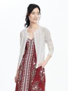 Banana Republic Womens Open Front Wool Cardigan Size L - Cocoon