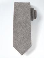 Banana Republic Mens Linen Cotton Nanotex Tie - Dark Gray