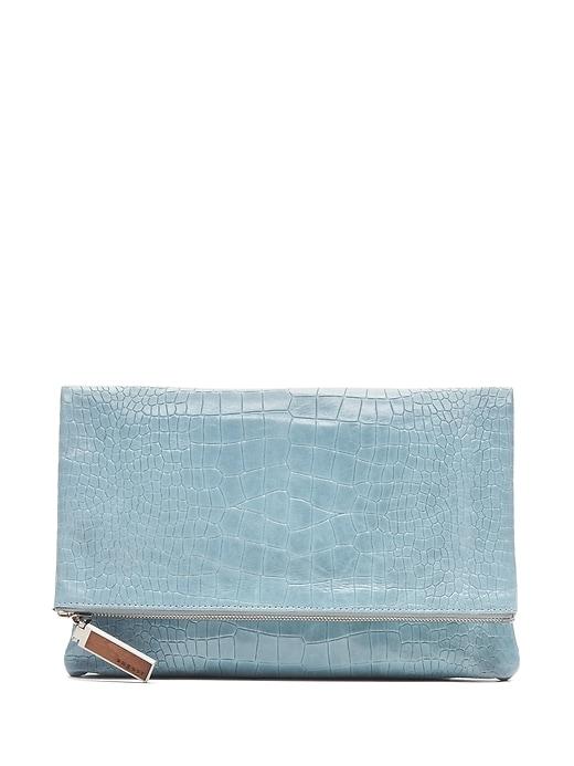 Banana Republic Womens August Handbags Ravello Clutch Light Blue Size One Size