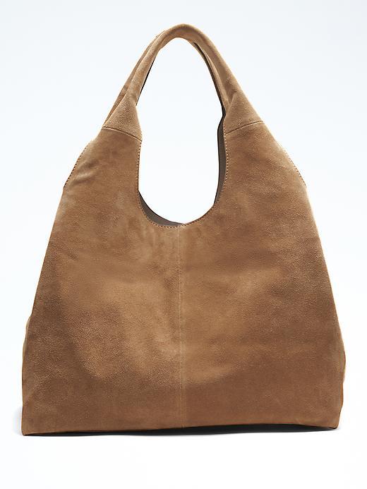 Banana Republic Italian Suede Slouchy Carryall - Chestnut