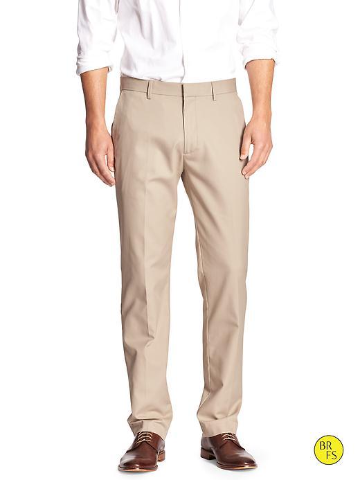 Banana Republic Factory Non Iron Tailored Slim Fit Chino Size 29w 32l - Gargoyle Taupe