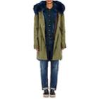 Mr & Mrs Italy Women's Fur-trimmed & -lined Parka-army, Blue