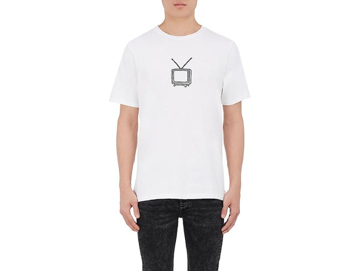 Rag & Bone Men's Tv-embroidered Cotton T-shirt