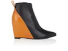Paco Rabanne Women's Colorblocked Leather Wedge Ankle Boots