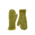 Barneys New York Women's Knitted Mink Fur Mittens - Green