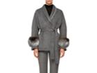 Prada Women's Fox-fur-trimmed Wool-blend Robe Coat