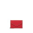 Valentino Garavani Women's Rockstud Leather Chain Wallet - Red