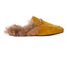 Gucci Women's Princetown Velvet Slippers - Oro, Rose