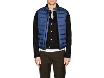 D'avenza Men's Leather-trimmed Down-quilted Vest