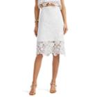 Manning Cartell Women's Sea Gypsies Floral Lace Pencil Skirt - White