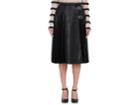 Philosophy Di Lorenzo Serafini Women's Pleated Leather Midi-skirt