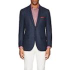Sartorio Men's Pg Checked Wool Twill Two-button Sportcoat-blue