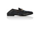 Gucci Men's Wolf-embroidered Leather Loafers