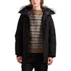 Canada Goose Men's Chateau Fur-trimmed Down-quilted Parka - Black