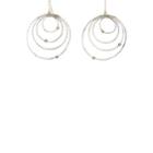 Julie Wolfe Women's Celestial Hoop Earrings-silver