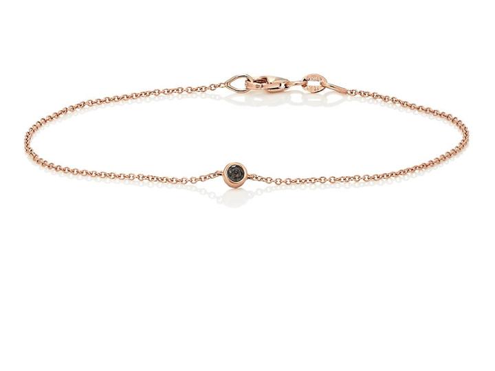 Tate Women's Black Diamond Chain Bracelet