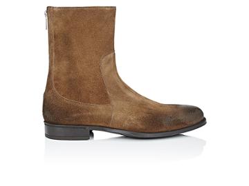 Doucal's Men's Oiled Suede Tapered-toe Boots