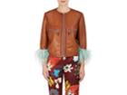 Prada Women's Feather-embellished Leather Jacket