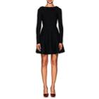 Valentino Women's Ruffled Fit & Flare Dress-black