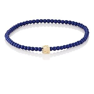 Luis Morais Men's Beaded Bracelet-blue
