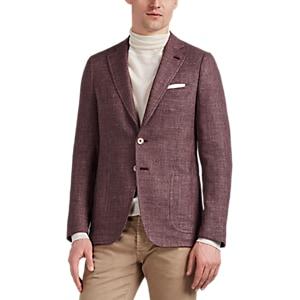 Isaia Men's Cortina Wool-blend Two-button Sportcoat - Wine