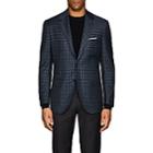 Sartorio Men's Pg Checked Wool Two-button Sportcoat-navy