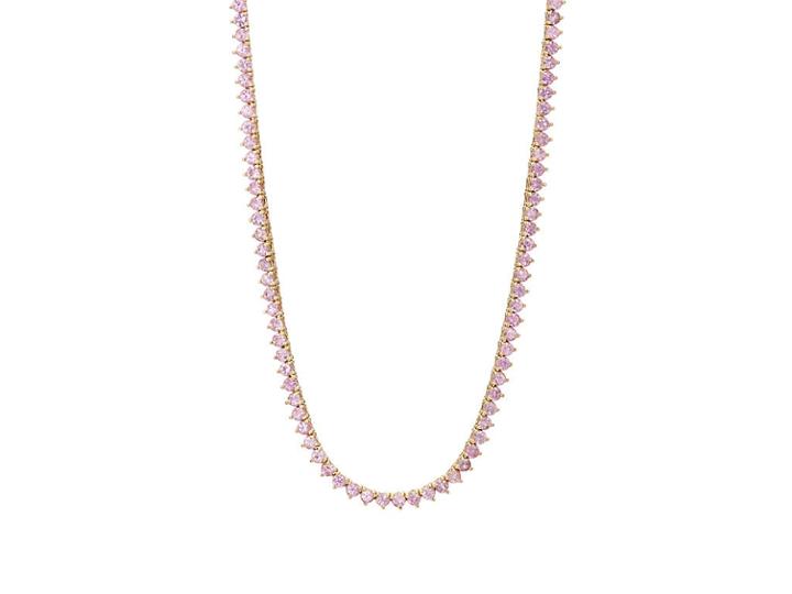 Jennifer Meyer Women's Pink Sapphire Tennis Necklace