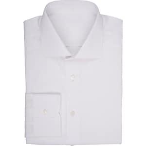 Uman Men's Poplin Dress Shirt-white