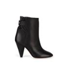 Isabel Marant Women's Lystal Leather Ankle Boots - Black