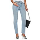Re/done Women's High Rise Ankle Crop Jeans-gray