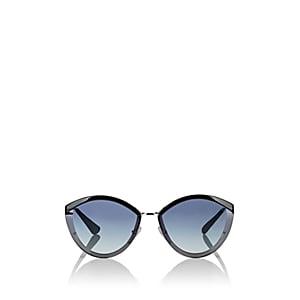 Prada Women's Oval Sunglasses-gray
