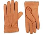 Barneys New York Men's Cashmere-lined Deerskin Gloves-beige, Tan