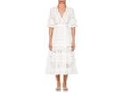 Zimmermann Women's Corsair Cotton Tiered Maxi Dress