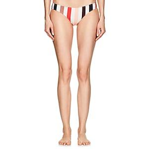 Solid & Striped Women's Rachel Striped Bikini Bottom-red, White