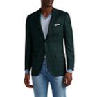 Kiton Men's Plaid Cashmere-silk Flannel Two-button Sportcoat - Green