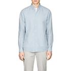 Theory Men's Edward Linen-cotton Shirt-lt. Blue