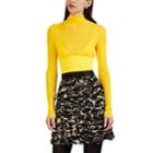 Proenza Schouler Women's Cami-inset Knit Turtleneck Sweater - Yellow