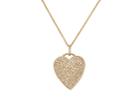 Jennifer Meyer Women's White Diamond Heart Pendant Necklace