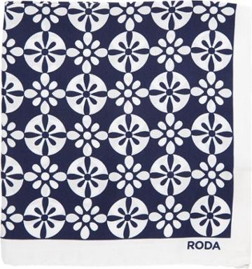 Roda Floral Pocket Square-blue