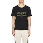 Gucci Men's Logo-print Cotton Short-sleeve T-shirt - Black