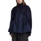 Colovos X Woolmark Prize Women's Colorblocked Wool Jacket - Blue