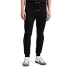 Balmain Men's Cotton Terry Biker Sweatpants - Black