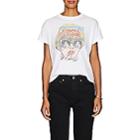 Re/done Women's Graphic Cotton T-shirt-white