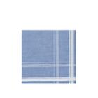 Simonnot Godard Men's Sarabande Satin-striped Cotton Pocket Square - Blue