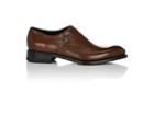 Salvatore Ferragamo Men's Cipriano Leather Monk-strap Shoes