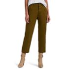 Alex Mill Women's Cotton Straight Crop Pants - Green